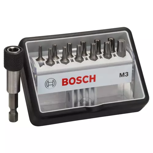 BOSCH 12+1-dielna sada skrutkovacích bitov M T Robust Line, verzia Extra Hard