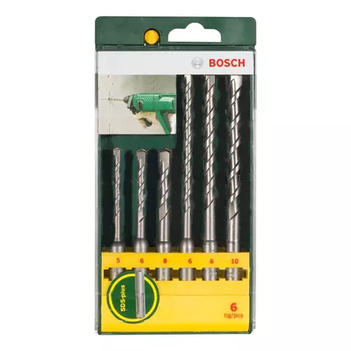 BOSCH 6-dielna sada príklepových vrtákov SDS plus (3)