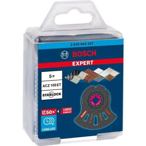 BOSCH Multifunkčný list EXPERT MultiMaterial Segment Blade ACZ 105 ET, 5 ks (3)