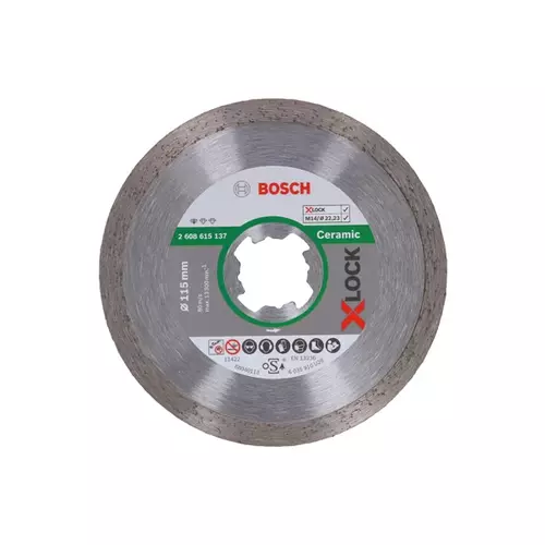 BOSCH Diamantový rezací kotúč X-LOCK Standard for Ceramic, 115 x 22,23 x 1,6 x 7 (4)