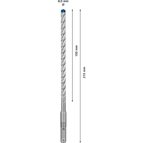 BOSCH Príklepový vrták EXPERT SDS plus-7X, 8 x 150 x 215 mm, 10 ks