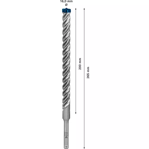 BOSCH Príklepový vrták EXPERT SDS plus-7X, 16 x 200 x 265 mm, 10 ks