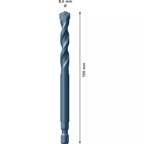 BOSCH Strediaci vrták EXPERT Power Change Plus TCT, 8,5 × 105 mm