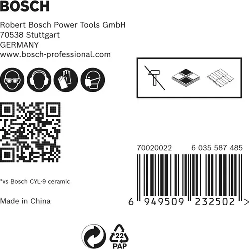 BOSCH 5-dielna sada vrtákov na strešnú krytinu EXPERT HEX-9 HardCeramic 5 mm (2)