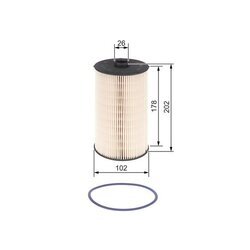 Palivový filter BOSCH F 026 402 748 - obr. 4