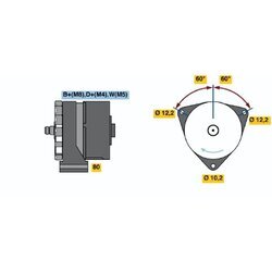 Alternátor BOSCH 0 120 468 118