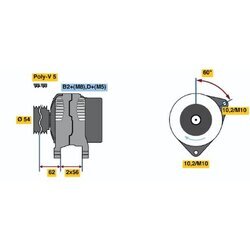 Alternátor BOSCH 0 124 425 028 - obr. 4