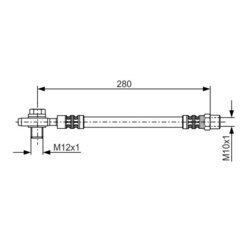 Brzdová hadica BOSCH 1 987 481 082