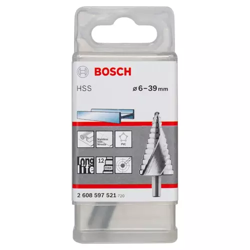 BOSCH Stupňovitý vrták HSS (3)