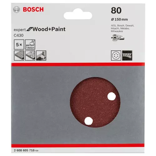 BOSCH Brúsny list C430, 5-kusové balenie (3)