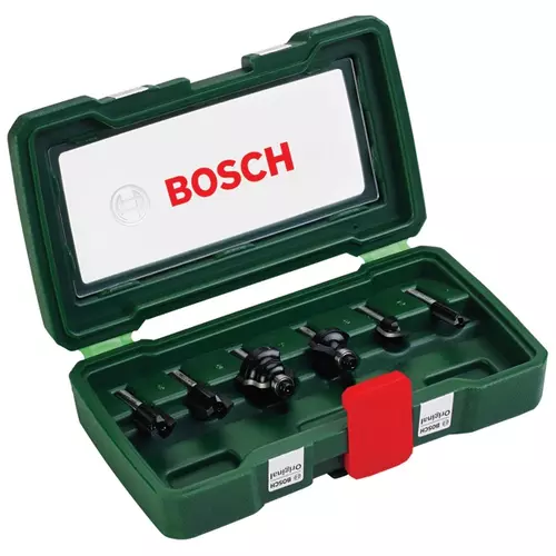 BOSCH 6-dielna sada TC fréz (1/4