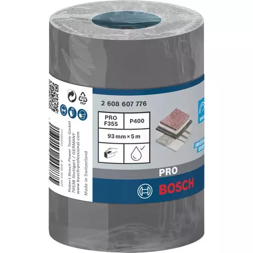 BOSCH Rolka brúsneho papiera PRO C355, 93 mm, 5 m, G400 (3)