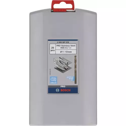 BOSCH Sada skrutkovicových vrtákov PRO Stainless Steel HSS-Co, 25 ks (3)