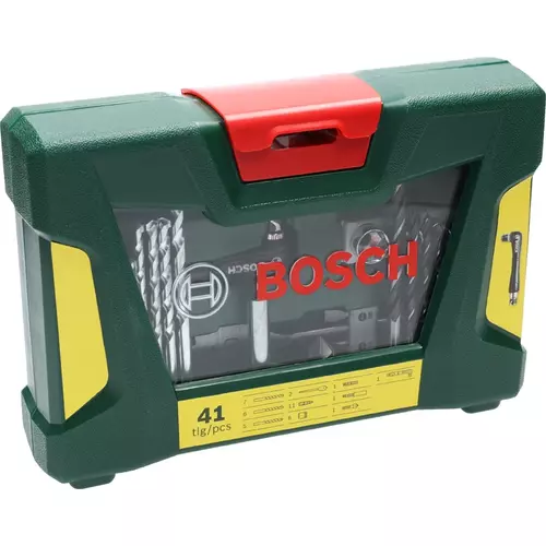 BOSCH 41-dielna sada vrtákov a skrutkovacích hrotov V-Line, s uhlovým skrutkovačom (3)