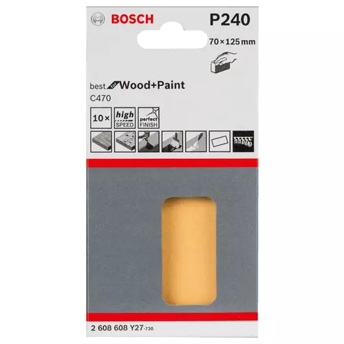 BOSCH Brúsny list C470, 10-kusové balenie (3)