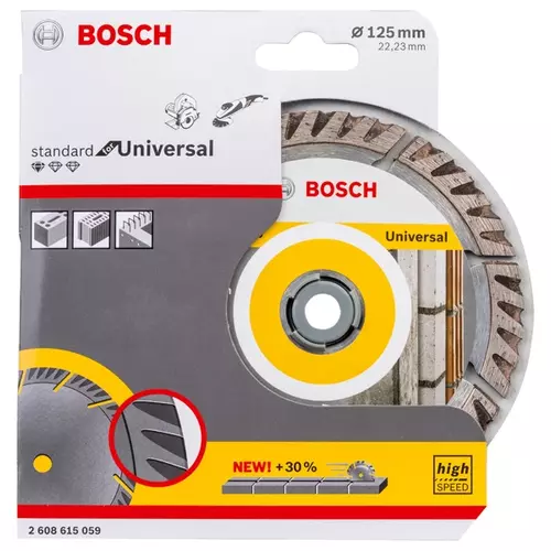 BOSCH Diamantový kotúč PRO Multi Material, 125 x 22,23 mm (25)