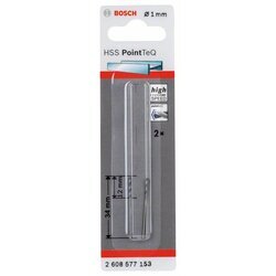 BOSCH Skrutkovitý vrták HSS PointTeQ 1,0 mm