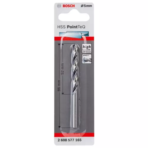 BOSCH Skrutkovitý vrták HSS PointTeQ 5,0 mm