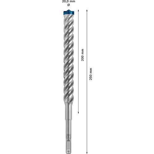 BOSCH Príklepový vrták EXPERT SDS plus-7X, 20 x 200 x 250 mm