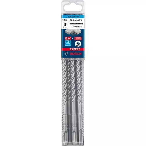 BOSCH Príklepový vrták EXPERT SDS plus-7X, 8 x 150 x 215 mm, 10 ks (2)