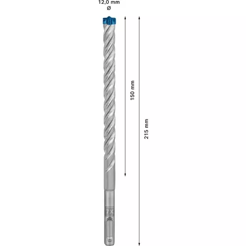 BOSCH Príklepový vrták EXPERT SDS plus-7X, 12 x 150 x 215 mm, 30 ks.