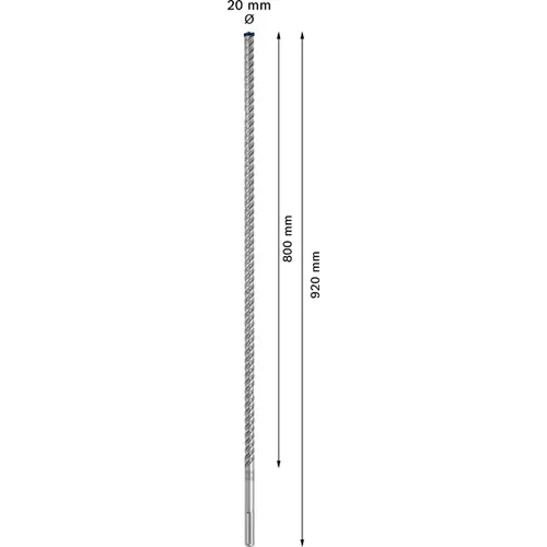 BOSCH Príklepový vrták EXPERT SDS max-8X, 20 × 800 × 920 mm