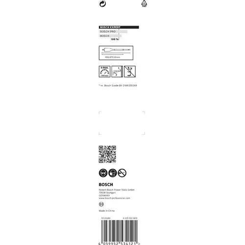 BOSCH Frézovací vrták EXPERT Self Cut Speed, 8 × 400 mm (2)