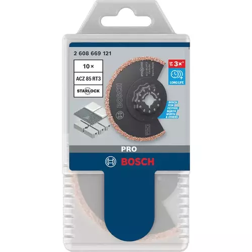 BOSCH Pílový list PRO ACZ 85 RT3 pre viacúčelové náradie, 85 x 2,5 mm (3)