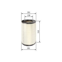 Vzduchový filter BOSCH F 026 400 514 - obr. 4