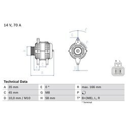 Alternátor BOSCH 0 986 083 930