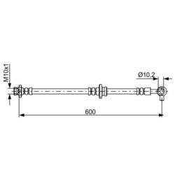 Brzdová hadica BOSCH 1 987 481 828 - obr. 4