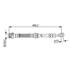 Brzdová hadica BOSCH 1 987 481 872 - obr. 4