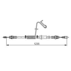 Ťažné lanko parkovacej brzdy BOSCH 1 987 482 778 - obr. 4