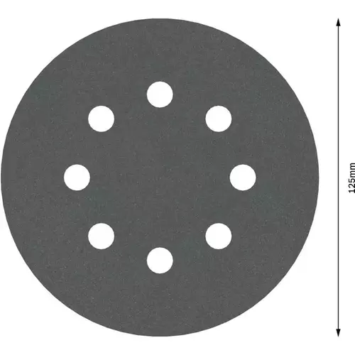 BOSCH Brúsny kotúč PRO F355, 125 mm, G400, 5 ks (4)