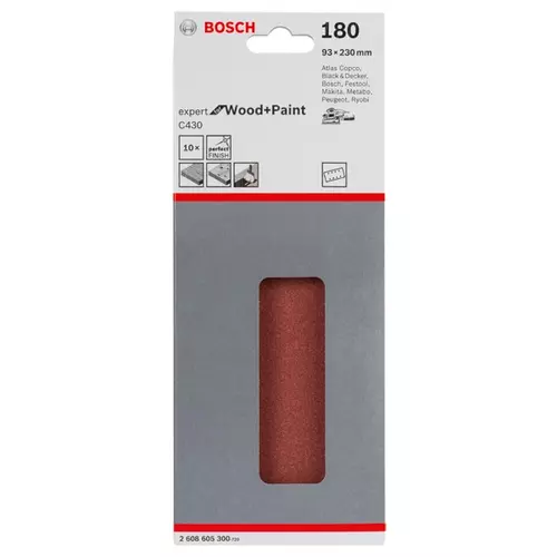 BOSCH Brúsny list C430, 10-kusové balenie (3)