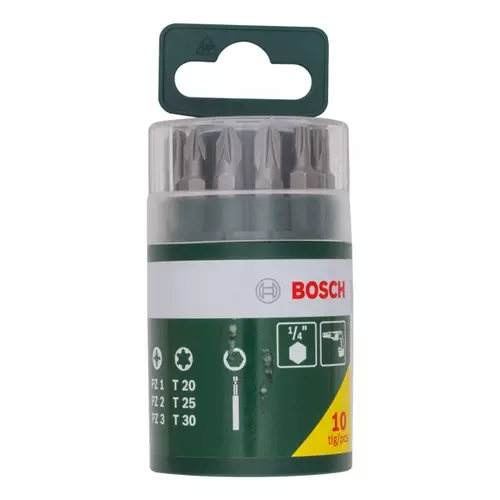 BOSCH 10-dielna sada skrutkovacích hrotov