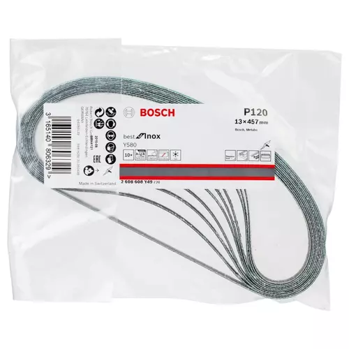 BOSCH Brúsny pás PRO Y580, 13 × 457 mm, G120, 10 ks (7)