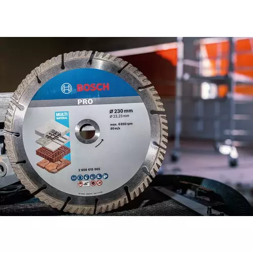 BOSCH Diamantový kotúč PRO Multi Material, 230 x 22,23 mm (13)