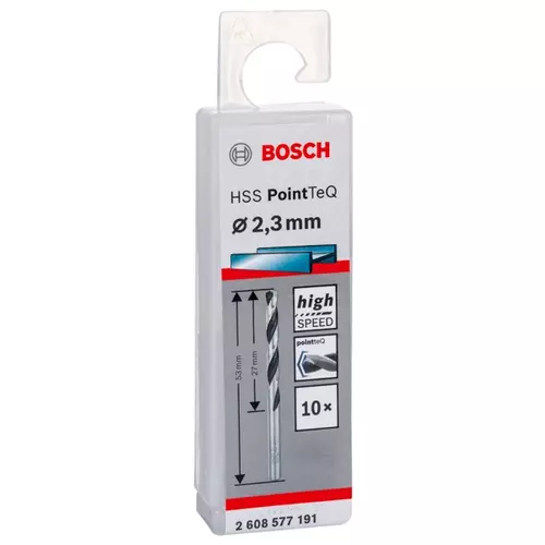 BOSCH Skrutkovitý vrták HSS PointTeQ 2,3 mm