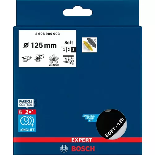 BOSCH Univerzálna brúsna podložka EXPERT Multihole, 125 mm, mäkká (4)