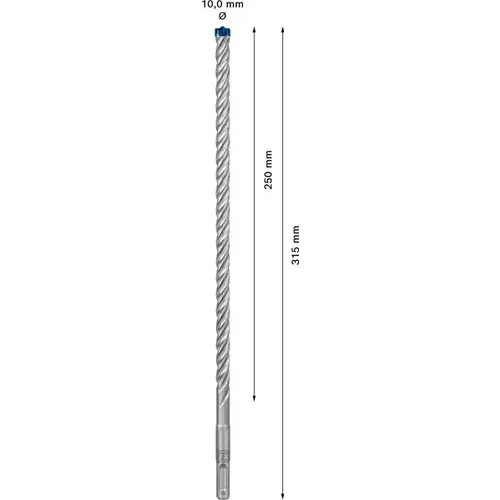 BOSCH Príklepový vrták EXPERT SDS plus-7X, 10 × 250 × 315 mm