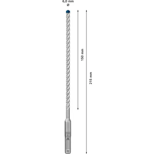 BOSCH Príklepový vrták EXPERT SDS plus-7X, 6 x 150 x 215 mm, 10 ks