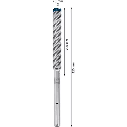 BOSCH Príklepový vrták EXPERT SDS max-8X, 26 × 200 × 320 mm