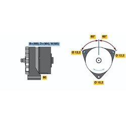 Alternátor BOSCH 0 986 034 400