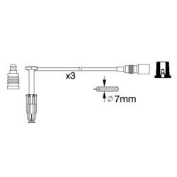 Sada zapaľovacích káblov BOSCH 0 986 356 329 - obr. 4