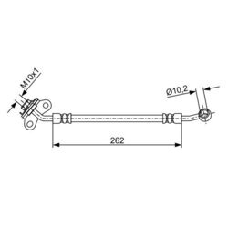 Brzdová hadica BOSCH 1 987 481 885 - obr. 4