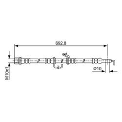 Brzdová hadica BOSCH 1 987 481 922 - obr. 4