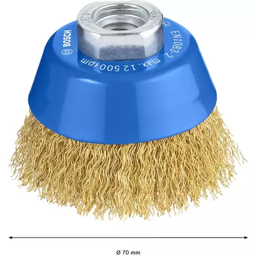 BOSCH Hrncová kefa PRO Metal clean, 70 × 0,30 mm, závit (4)