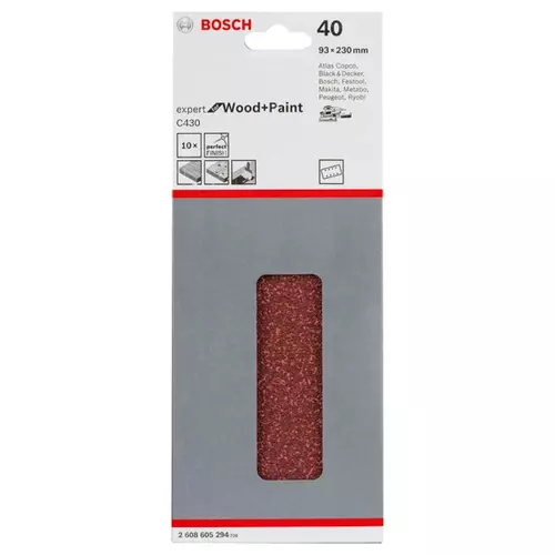 BOSCH Brúsny list C430, 10-kusové balenie (3)