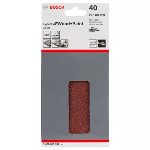 BOSCH Brúsny list C430, 10-kusové balenie (3)